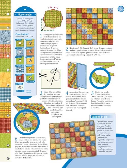 Strapuntino muffin - schema cucito creativo