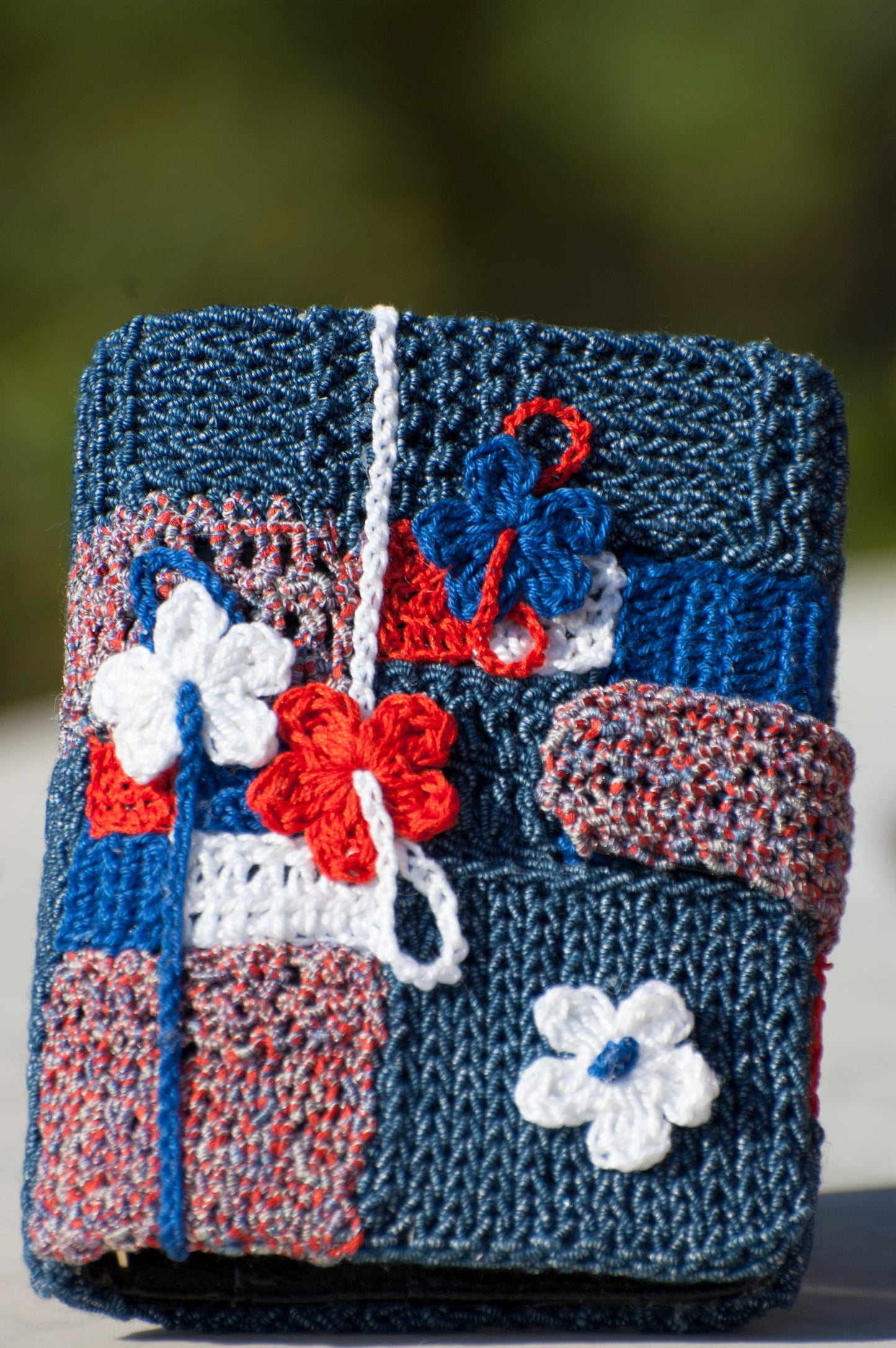 Copriagenda tricolore - schema uncinetto