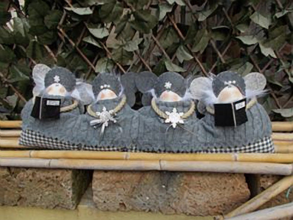 angeli paraspifferi - schema cucito creativo