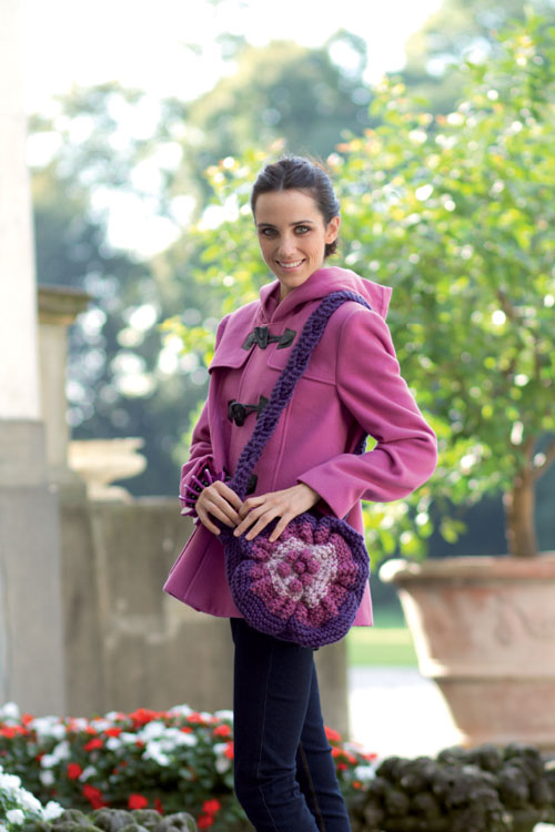 borsa a fiore - schema maglia