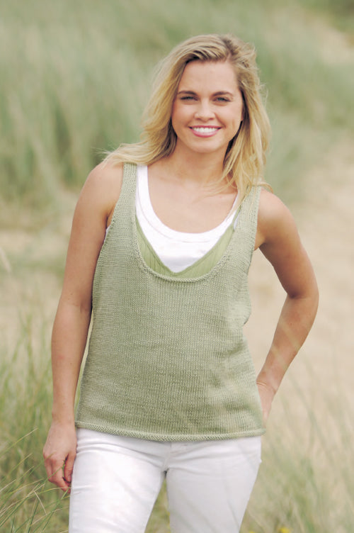 canotta scollata - schema maglia