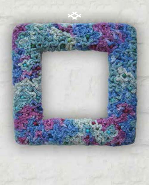 Cornice multicolor - schema uncinetto