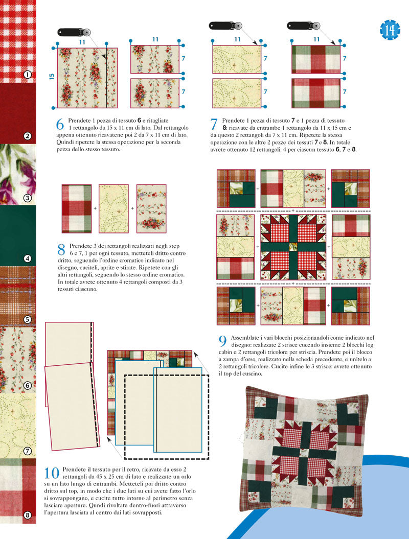 Cuscino stella - schema cucito creativo