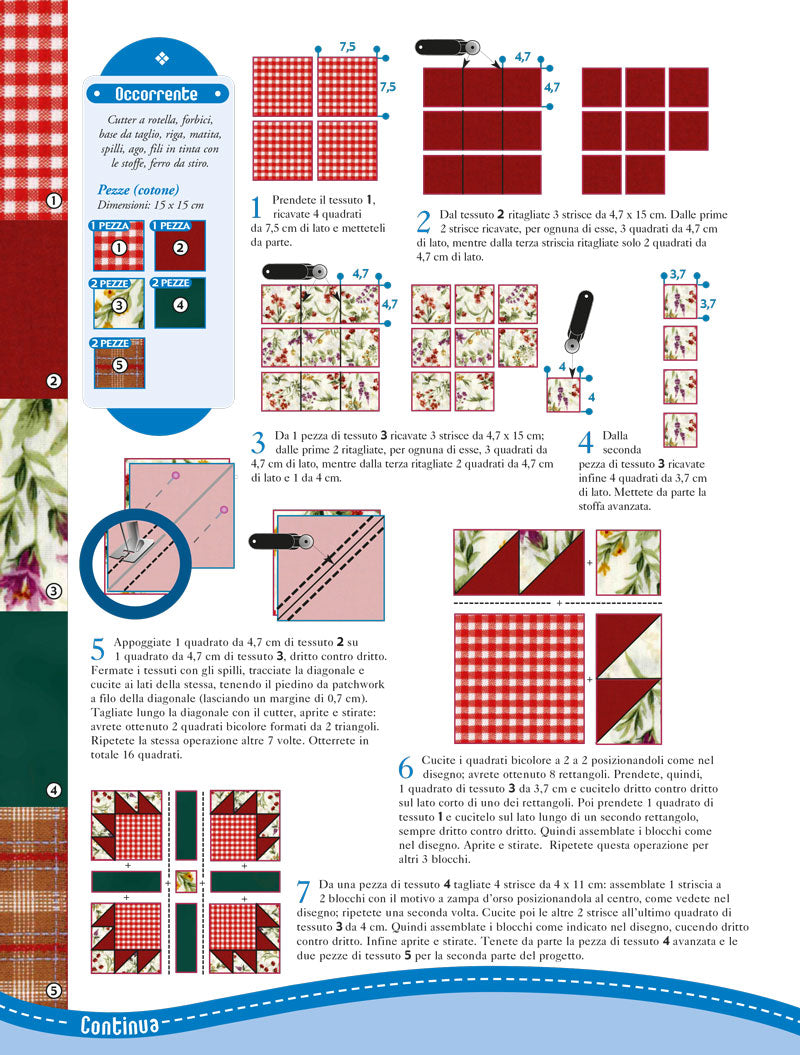 Cuscino stella - schema cucito creativo