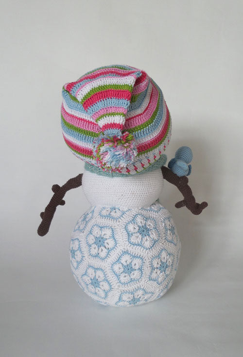 Mr Frosty il pupazzo di neve - schema uncinetto