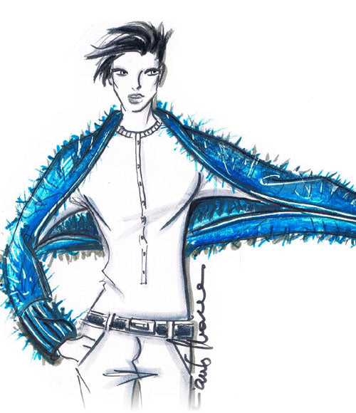 coprispalle sky - schema maglia