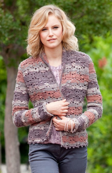 giacca corteccia - schema uncinetto