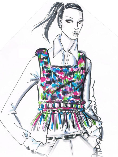 gilet gitano - schema maglia