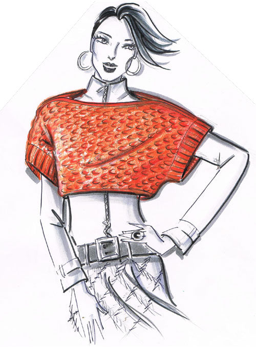 gilet mini - schema maglia