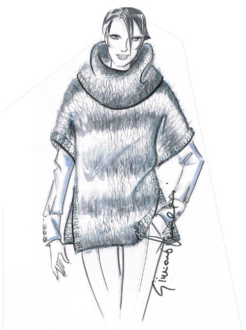 poncho igloo - schema maglia