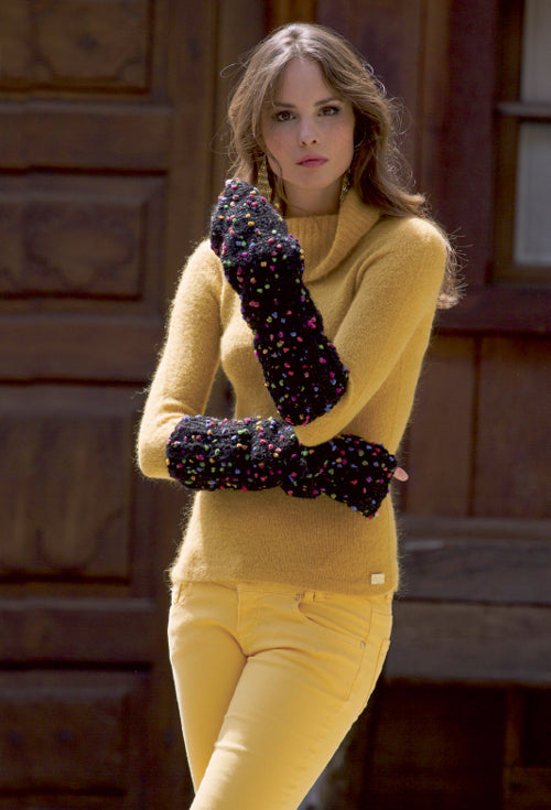 guanti pois - schema maglia