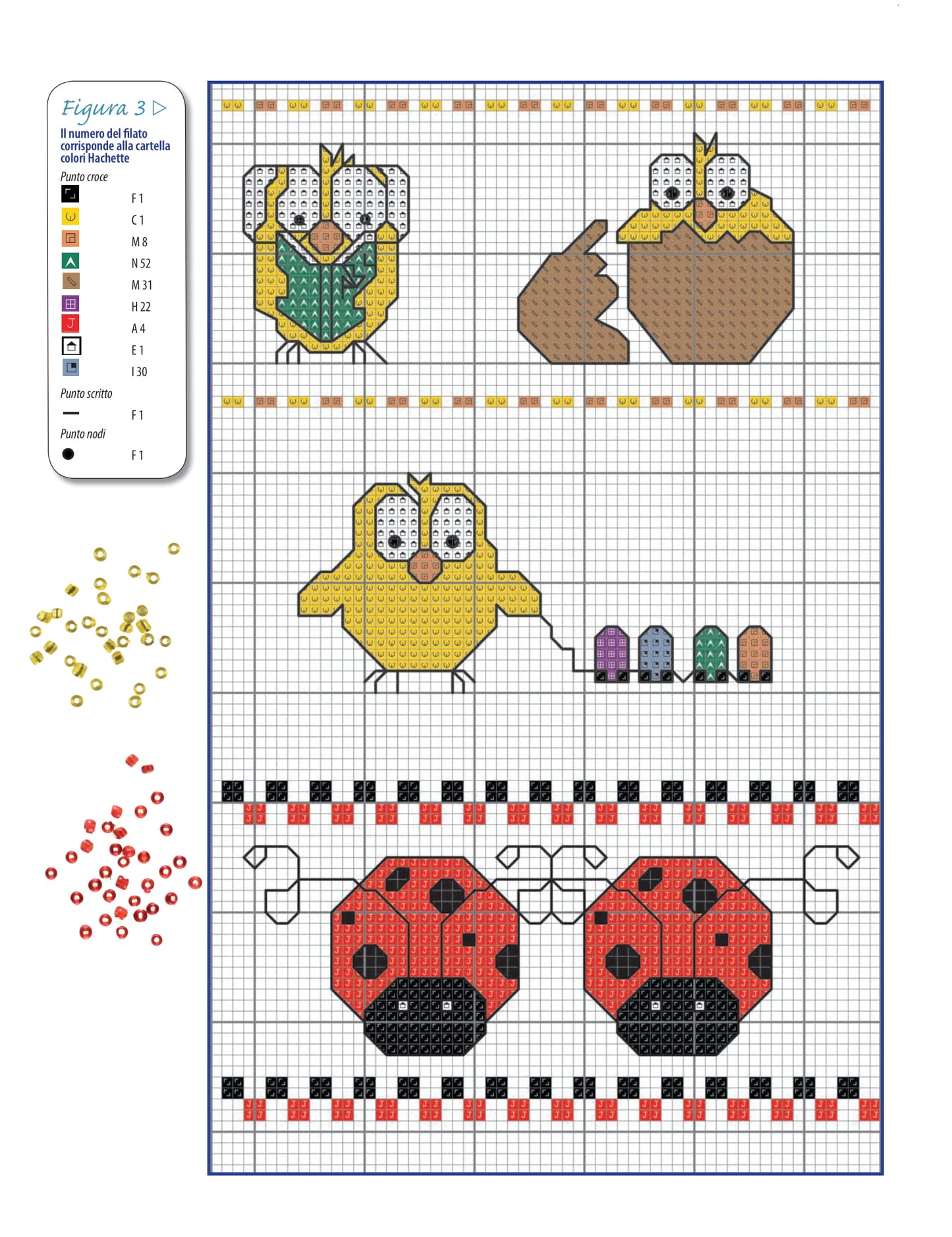 motivi per bordini - gallery - schema punto croce
