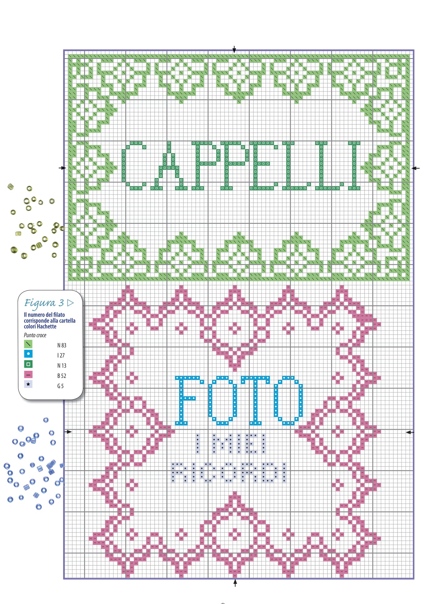 motivi per etichette - gallery - schema punto croce