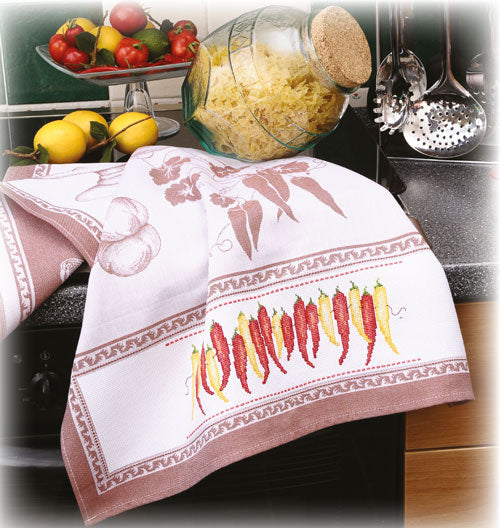 peperoncini in cucina - schema punto croce