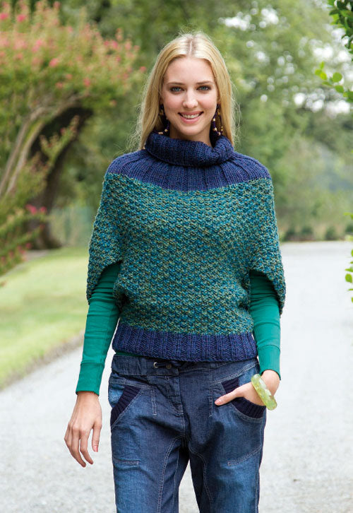 pull mantella bicolore - schema maglia