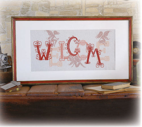 sampler welcome - schema punto croce