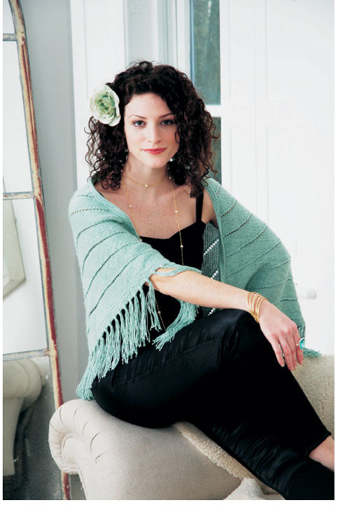 scialle di seta - schema maglia