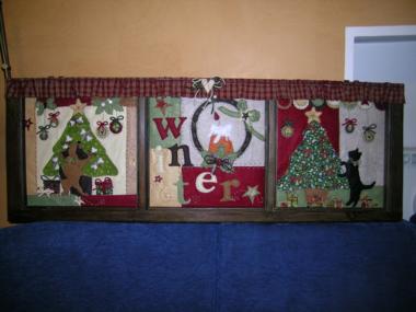 pannello winter - schema cucito creativo