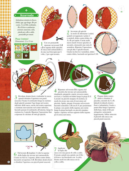 Zucca puntaspilli - schema cucito creativo