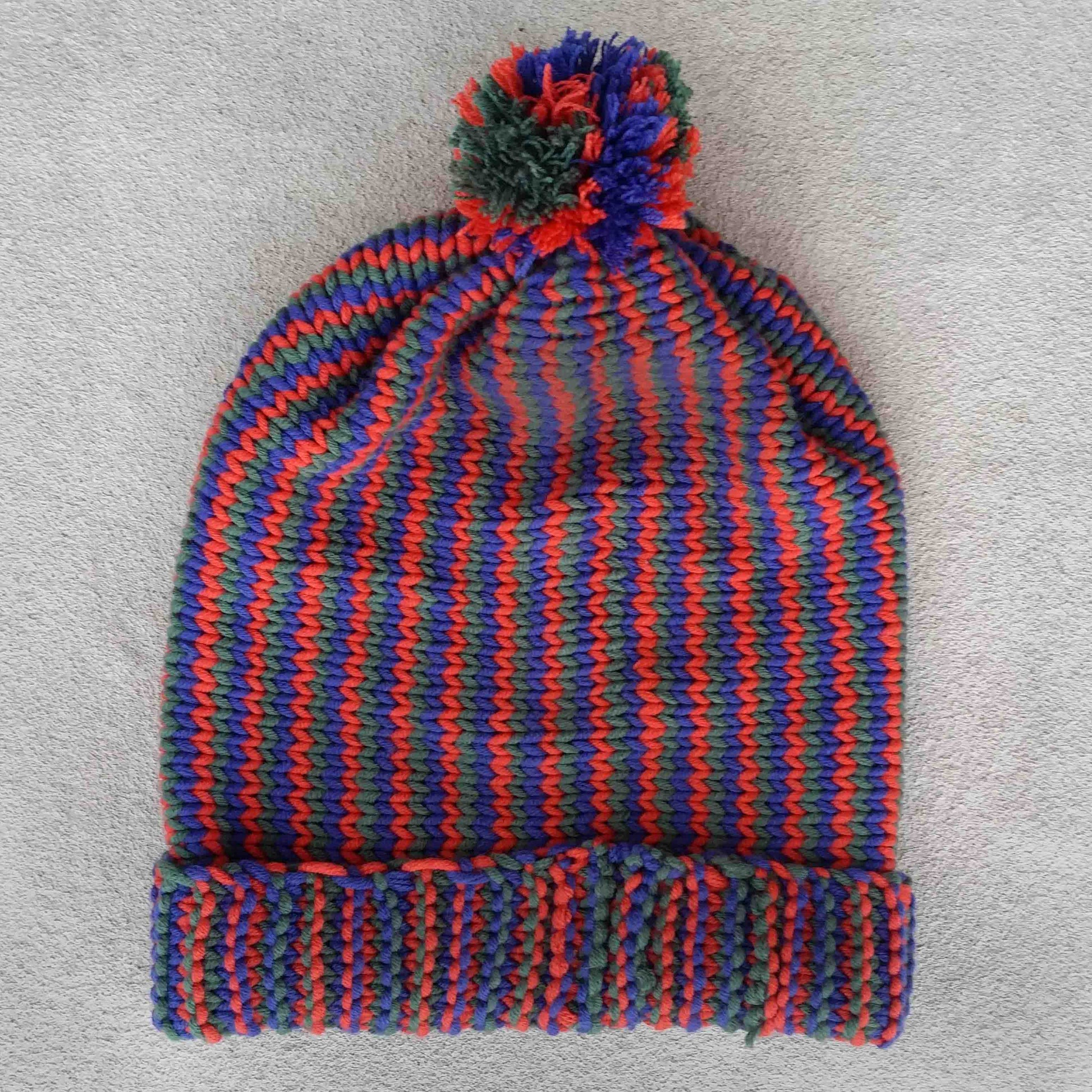cappello tris verticale - schema maglia