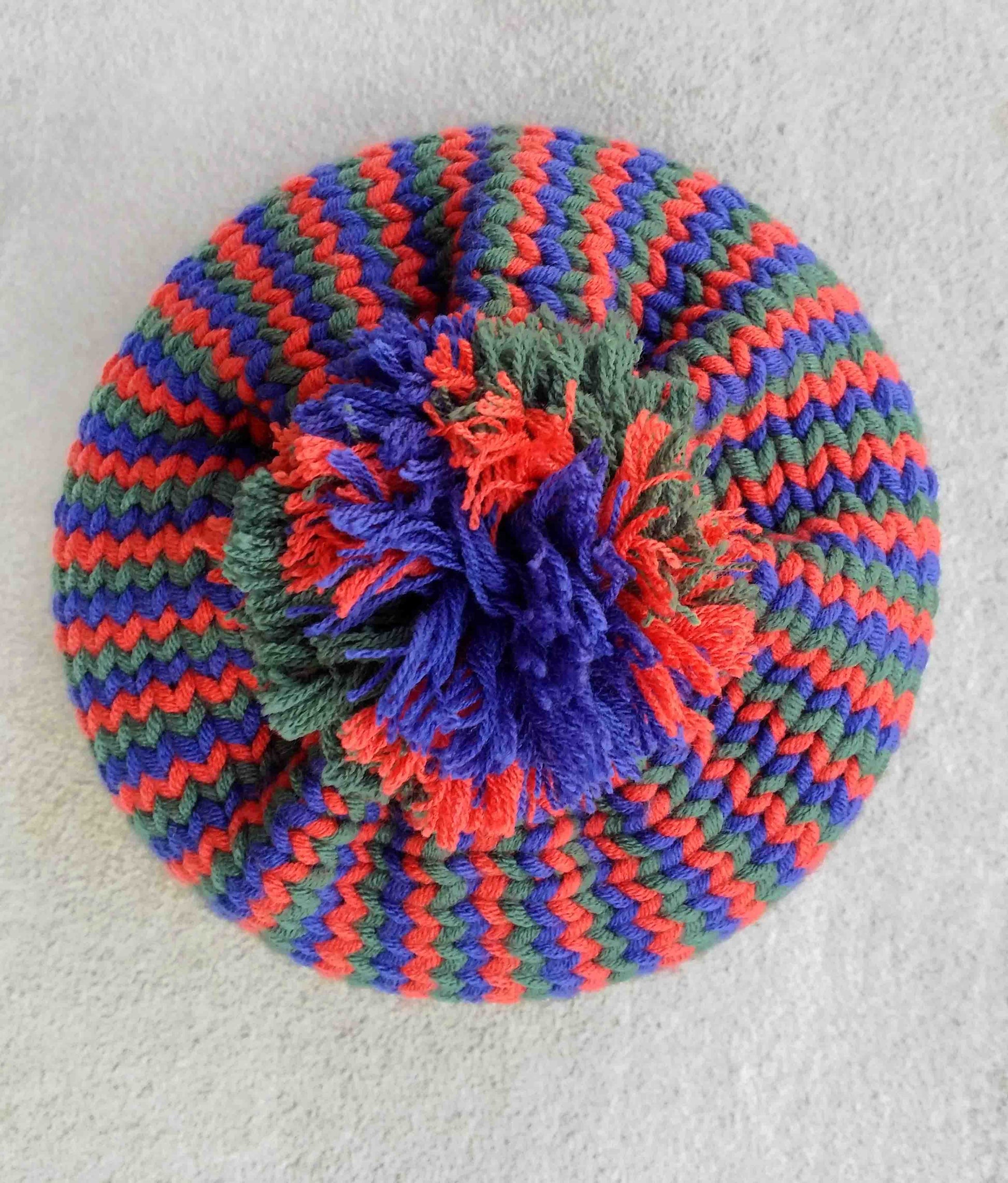 cappello tris verticale - schema maglia