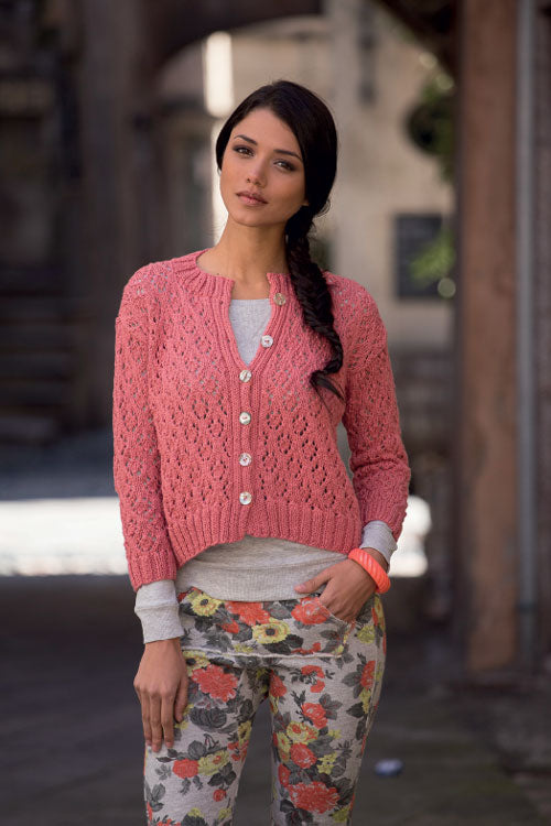 cardigan pizzo - schema maglia