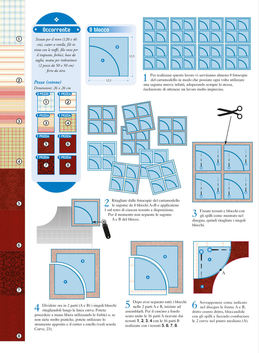 Cuscini optical - schema cucito creativo