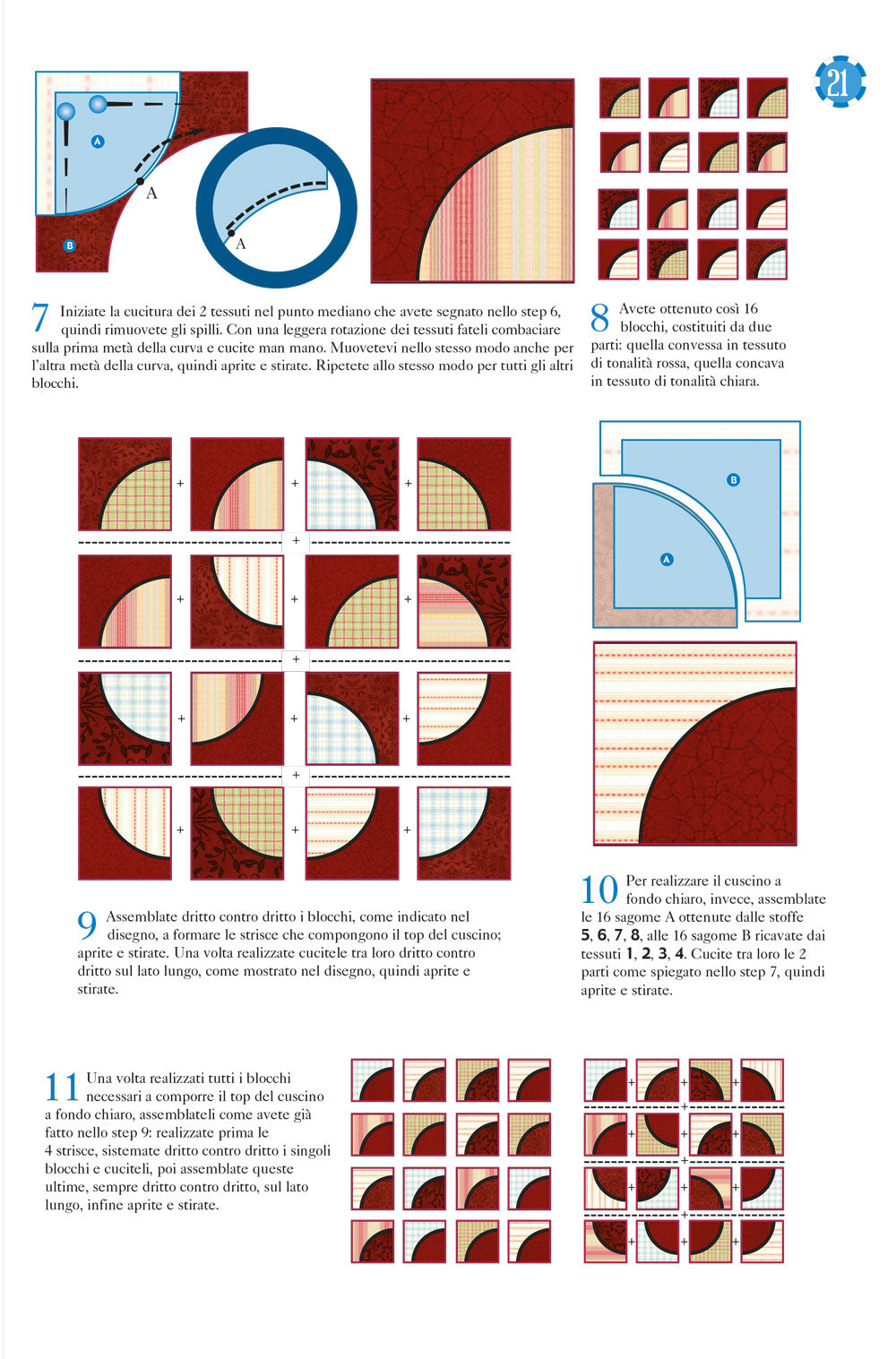 Cuscini optical - schema cucito creativo