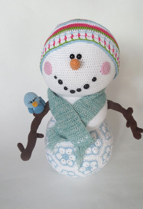 Mr Frosty il pupazzo di neve - schema uncinetto