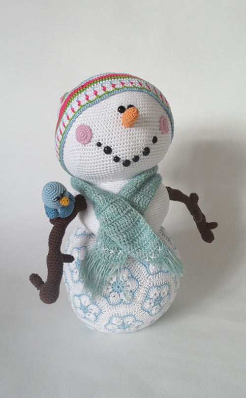 Mr Frosty il pupazzo di neve - schema uncinetto