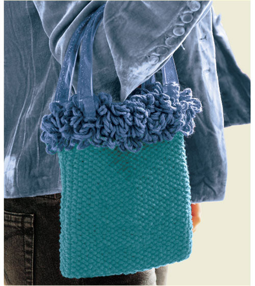 mini bag bicolore - schema maglia