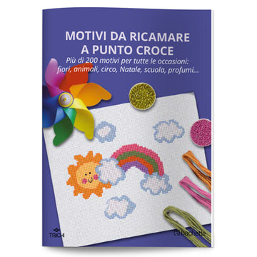 Kit Presine Da Ricamare A Punto Croce Con Cestino In Feltro – Tema Autunno Spaventapasseri – Realizzato In Italia