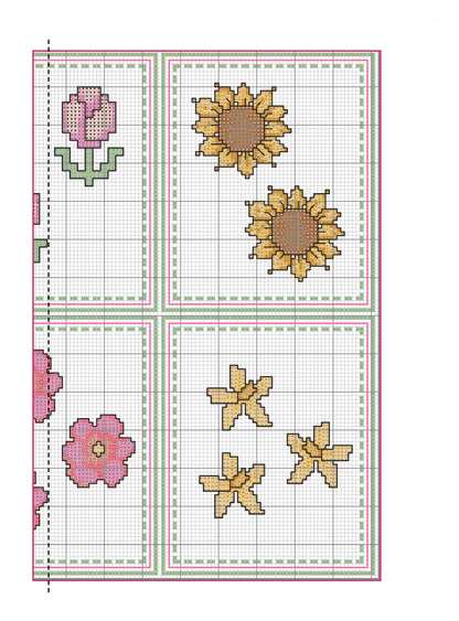 motivi fiori 1 - gallery - schema punto croce