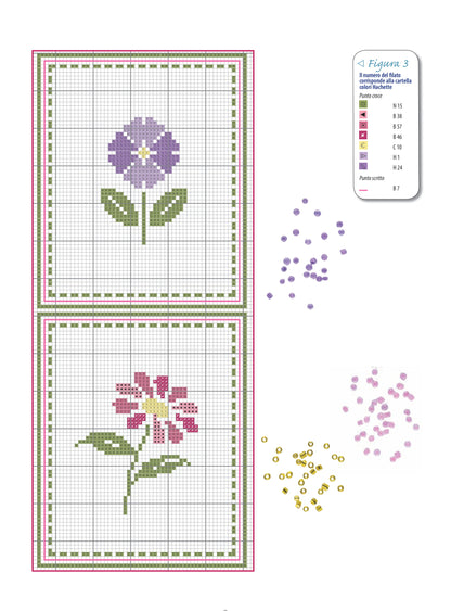 motivi fiori 1 - gallery - schema punto croce