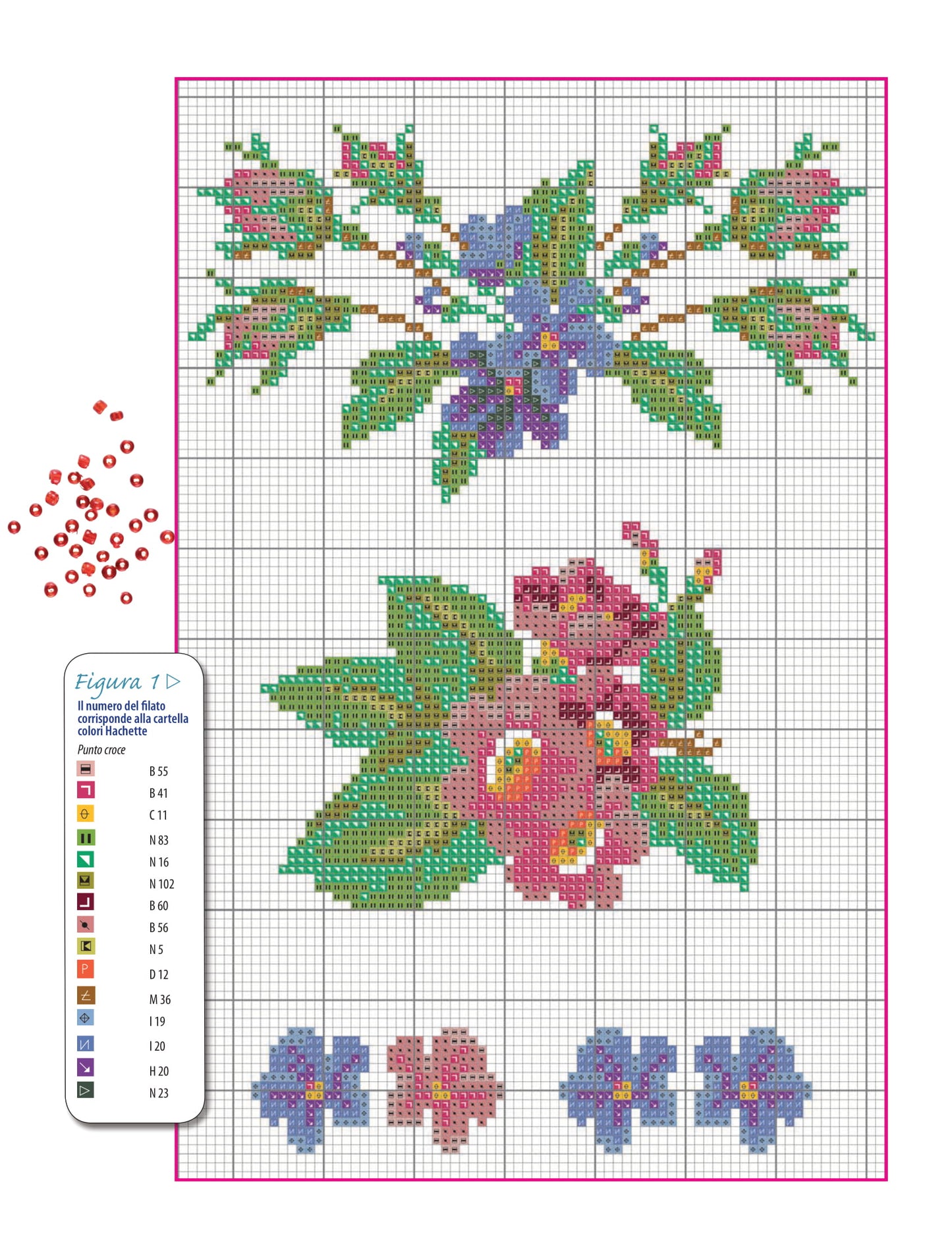 motivi fiori 2 - gallery - schema punto croce