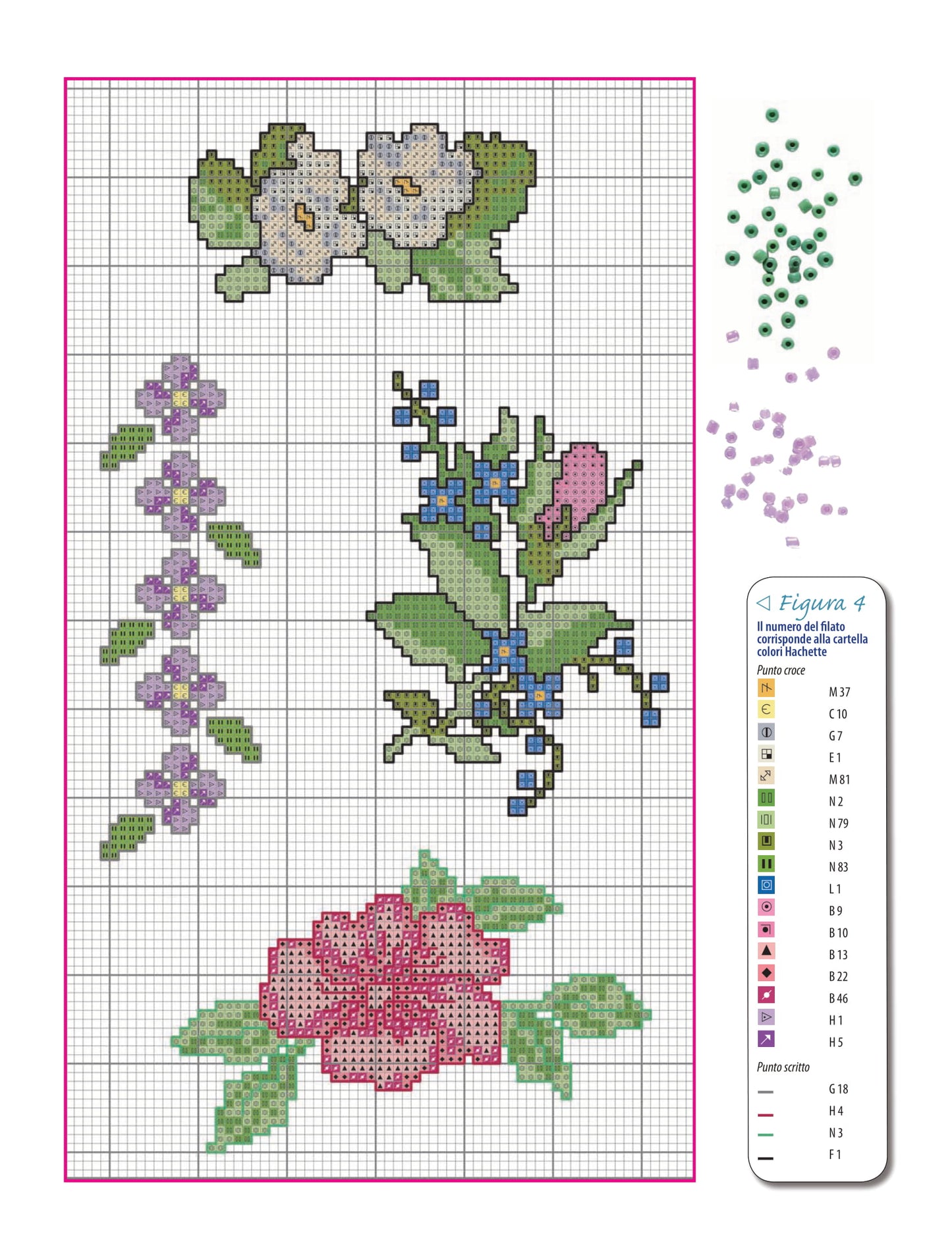 motivi fiori 2 - gallery - schema punto croce