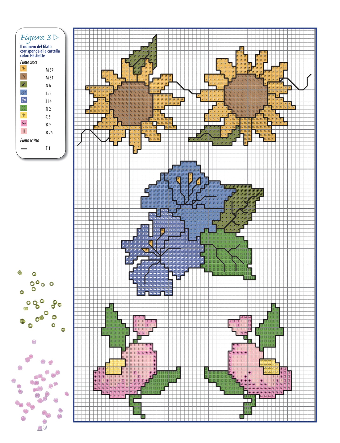 motivi fiori 3 - gallery - schema punto croce