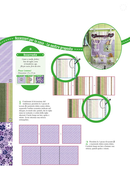 Pannello multitasca - schema cucito creativo