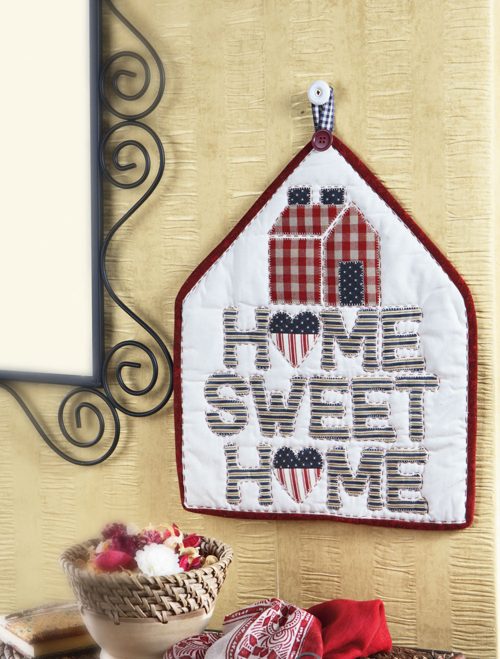 Tag home sweet home - schema cucito creativo