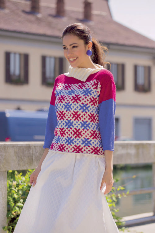 pull a jacquard - schema maglia